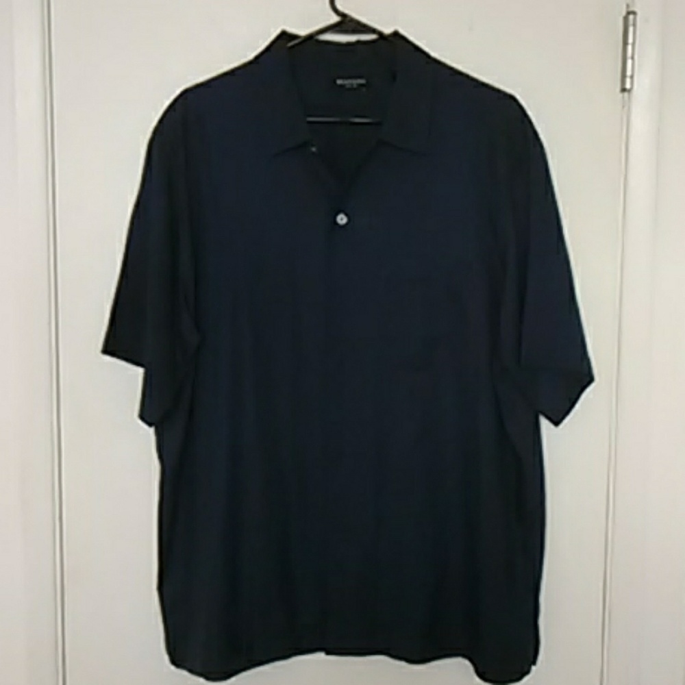 Brandini Pure Silk Men's Short Sleeve Shirt